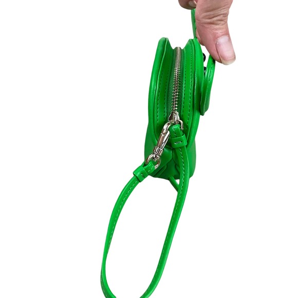 Kate Spade Green Shelly Crab Wristlet Coin Purse Bag Charm Leather - Picture 2 of 6